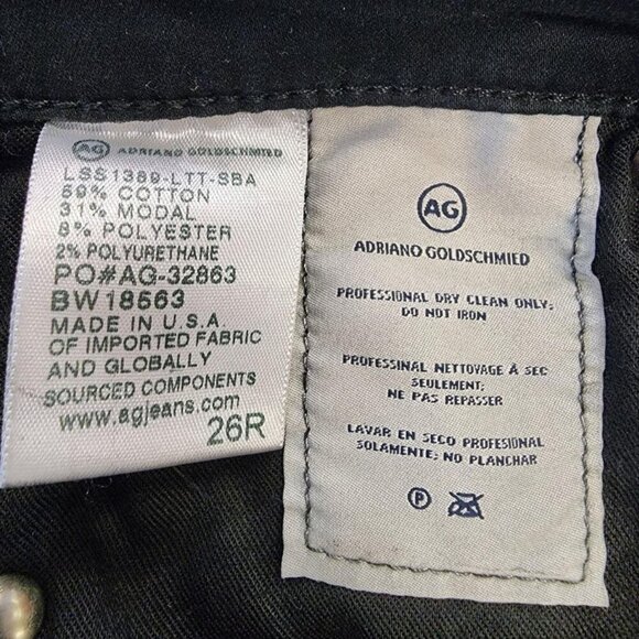 AG The Legging Ankle Moto Super Skinny Ankle Metallic, sz 26 - Picture 3 of 8